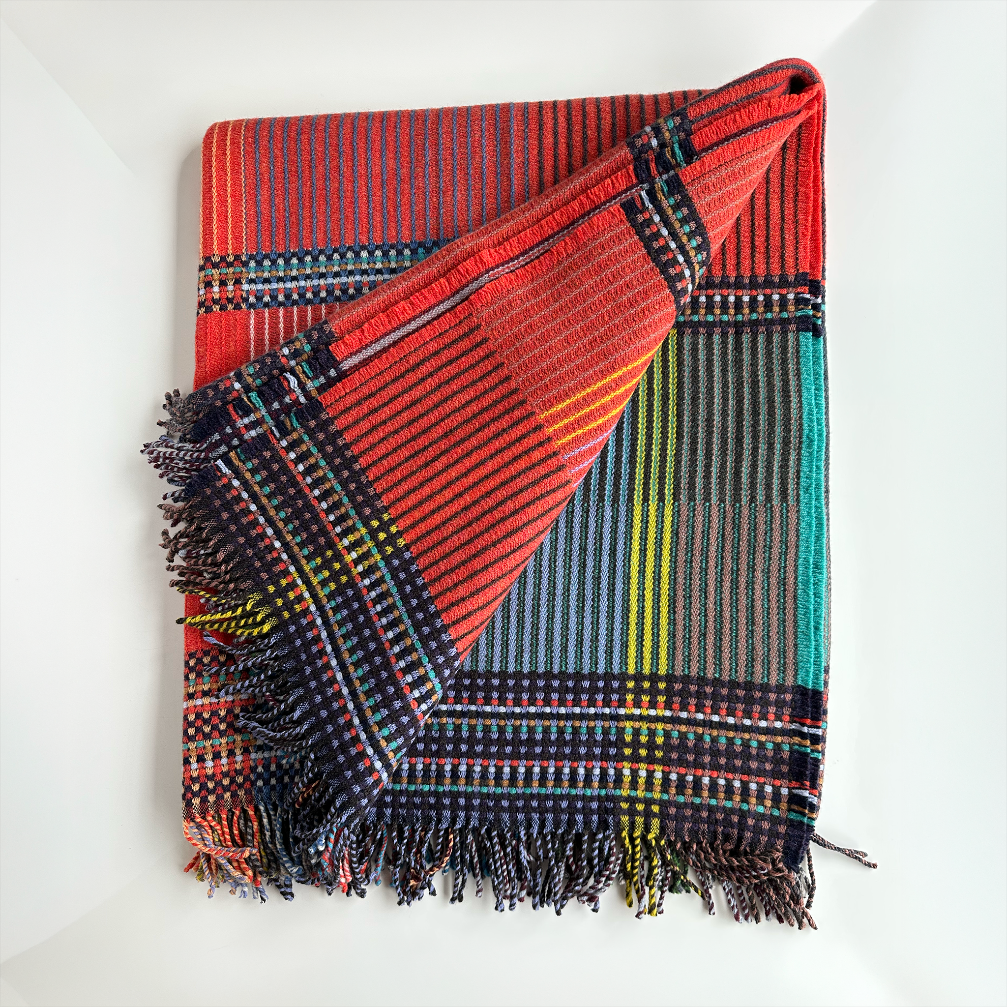Pinstripe Wool Throw