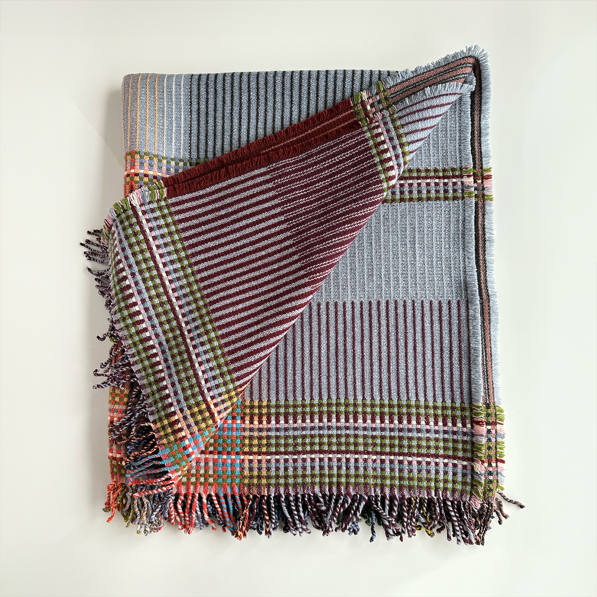 Pinstripe Wool Throw
