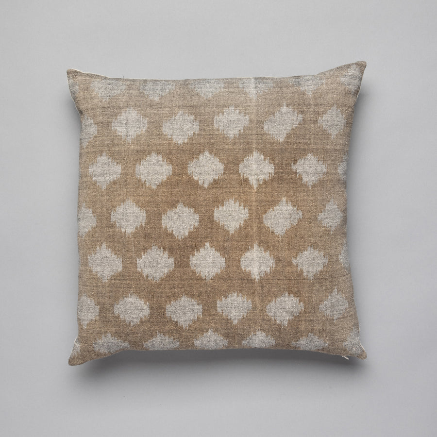 Brown Diamond Ikat Pillow