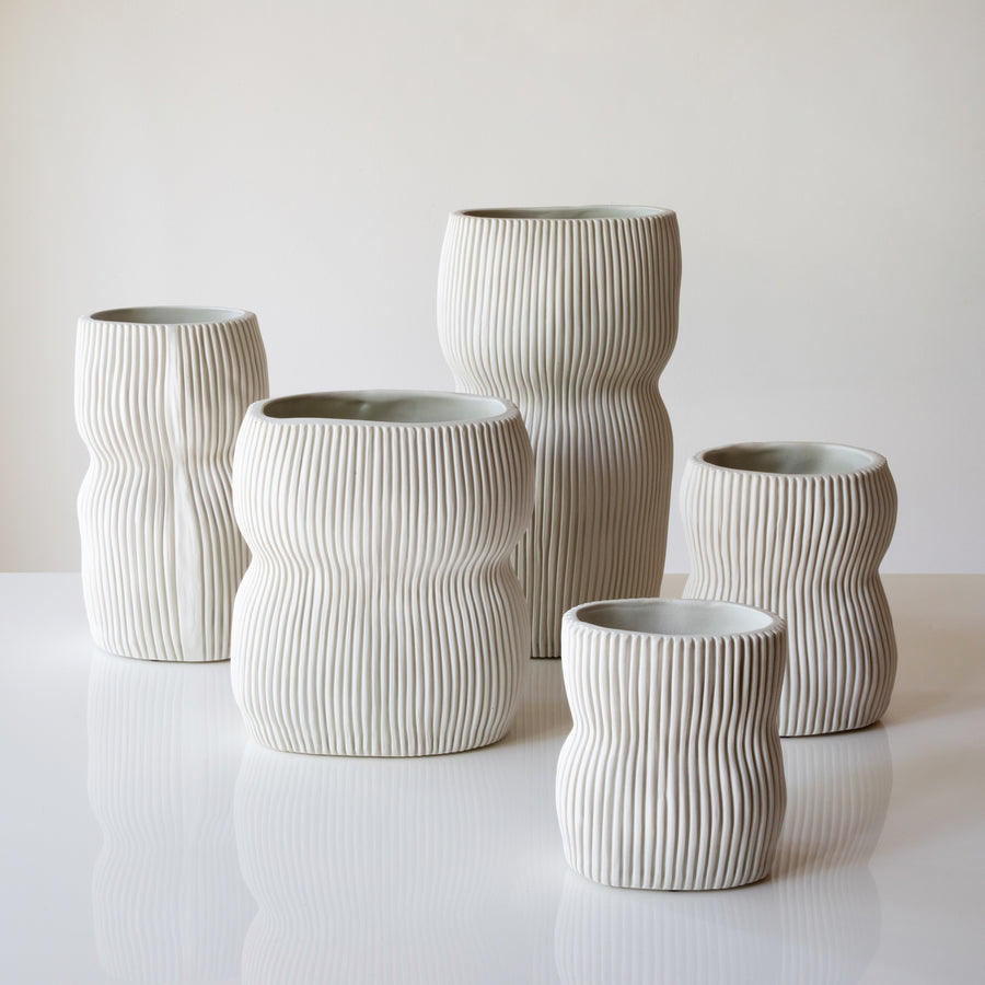 Oval Curvy Vases