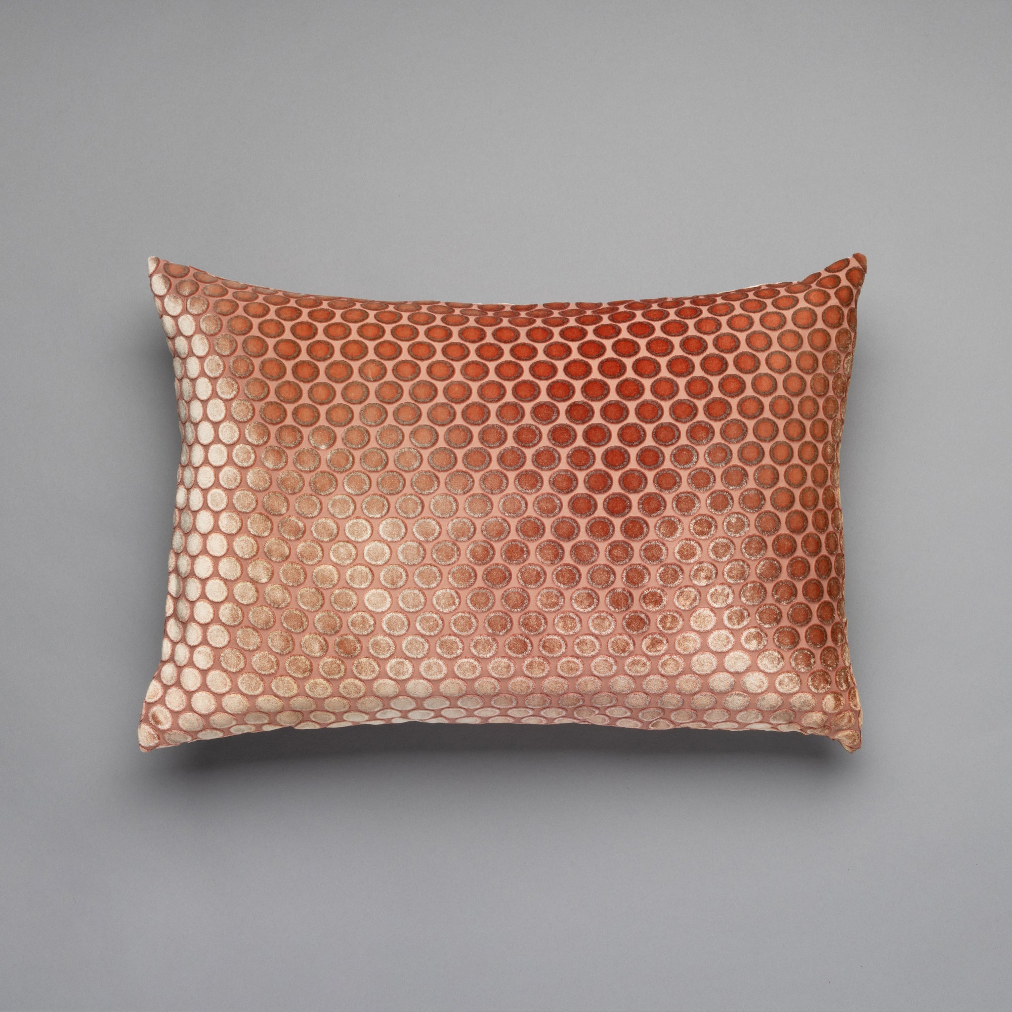 Ombre Velvet Dots Lumbar Pillows