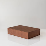 Leather Bookboxes in Cognac