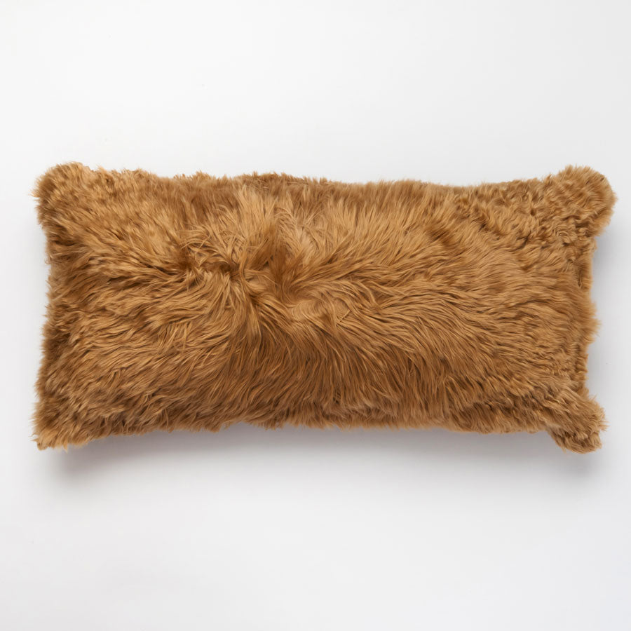 Gold Alpaca Pillow