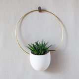 Spora Circle Brass Planter