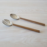 Large Teak Salad Servers