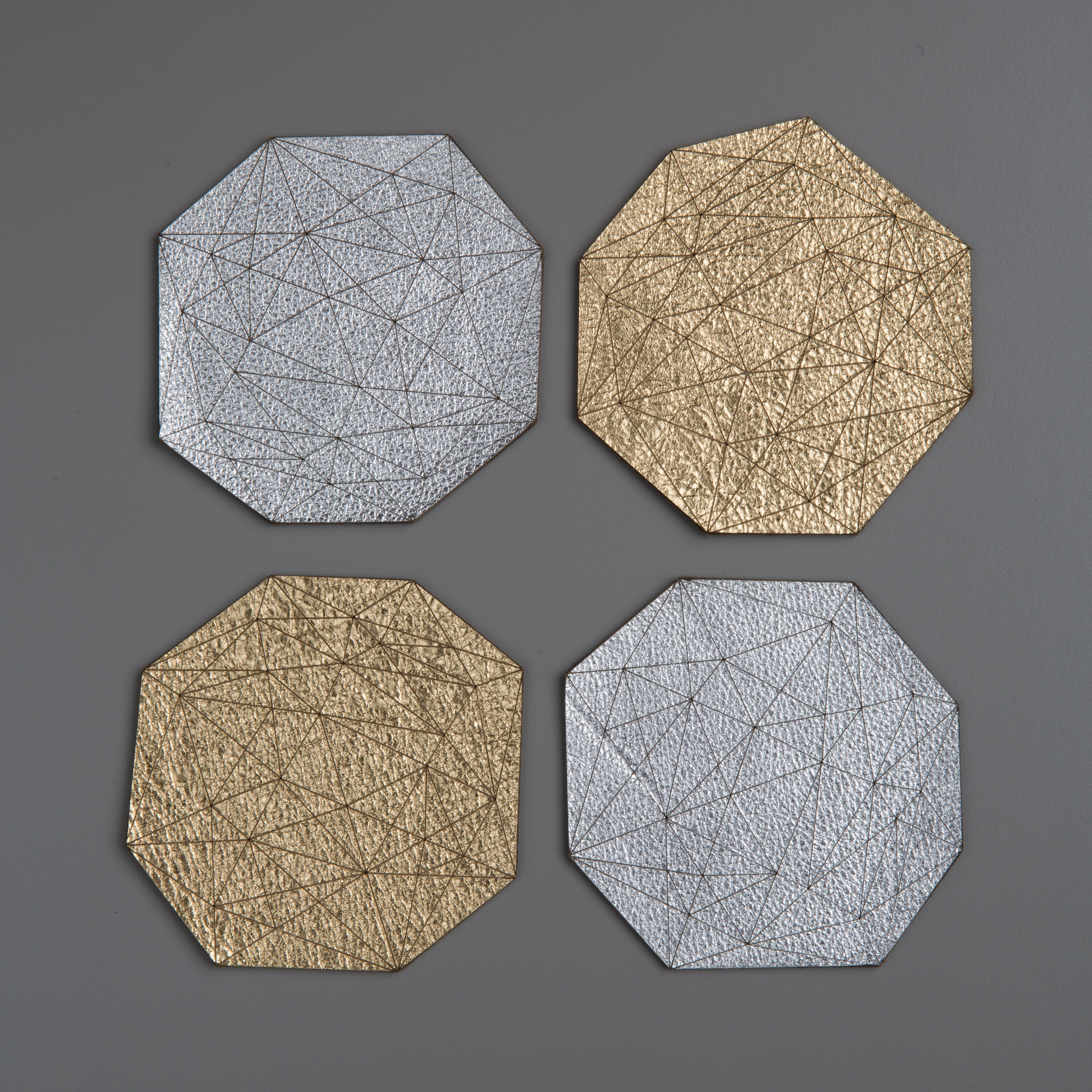 Gem Leather Coasters