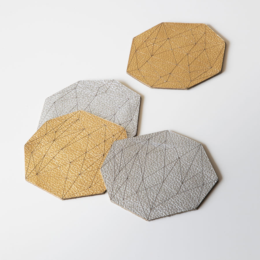 Gem Leather Coasters