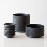 Porcelain Planters in Black