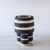 Striped Milking Stools/Side Tables