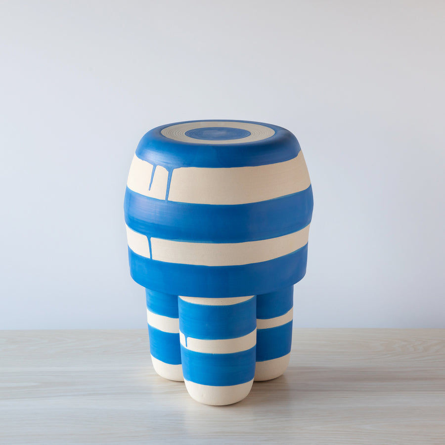 Striped Milking Stools/Side Tables