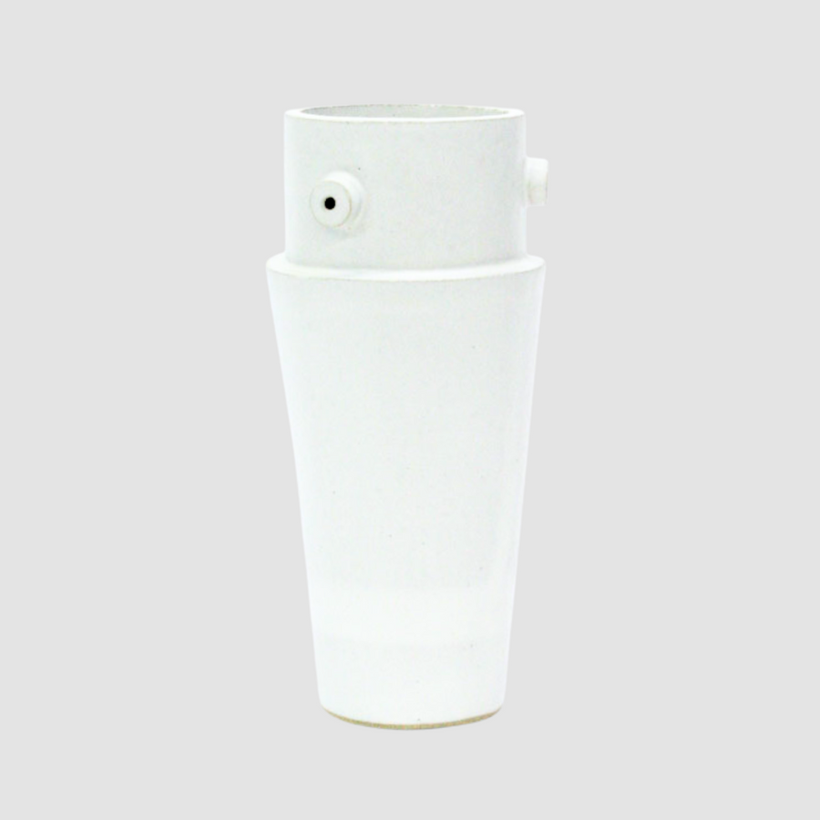 Robot Vase in Marshmallow