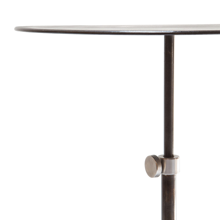 Adjustable Steel Pedestal Table