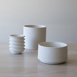 Porcelain Planters in White