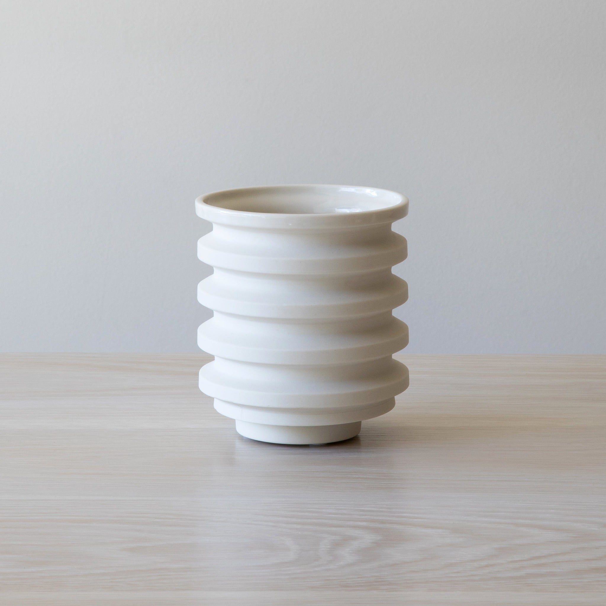 Porcelain Planters in White