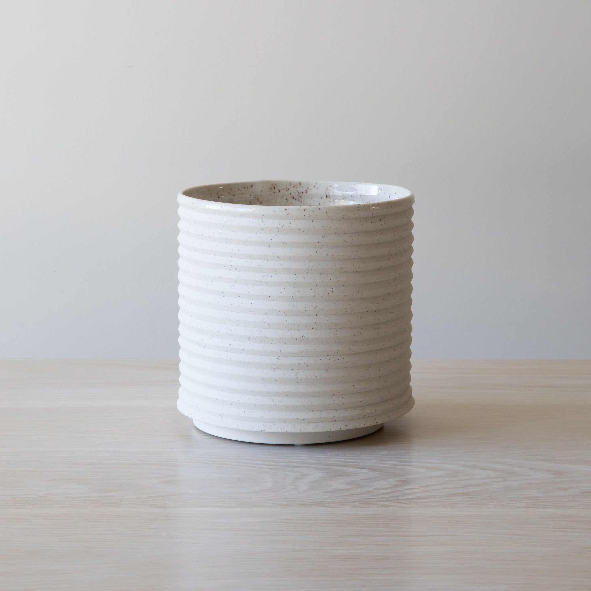 Porcelain Planters in White