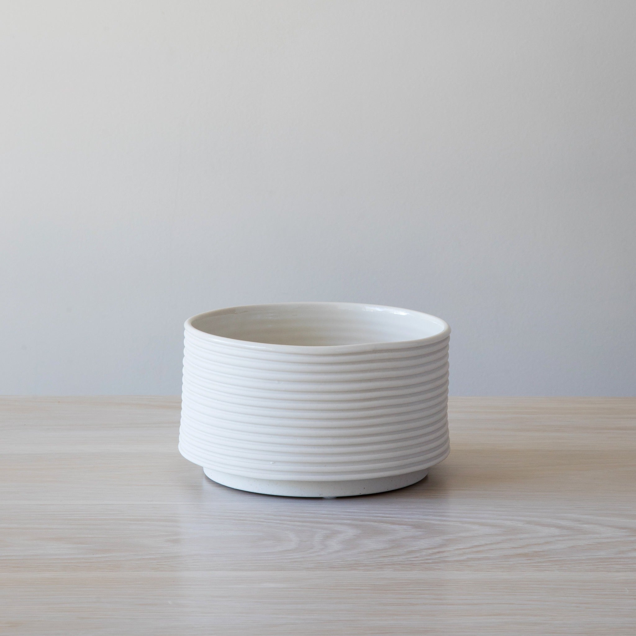Porcelain Planters in White