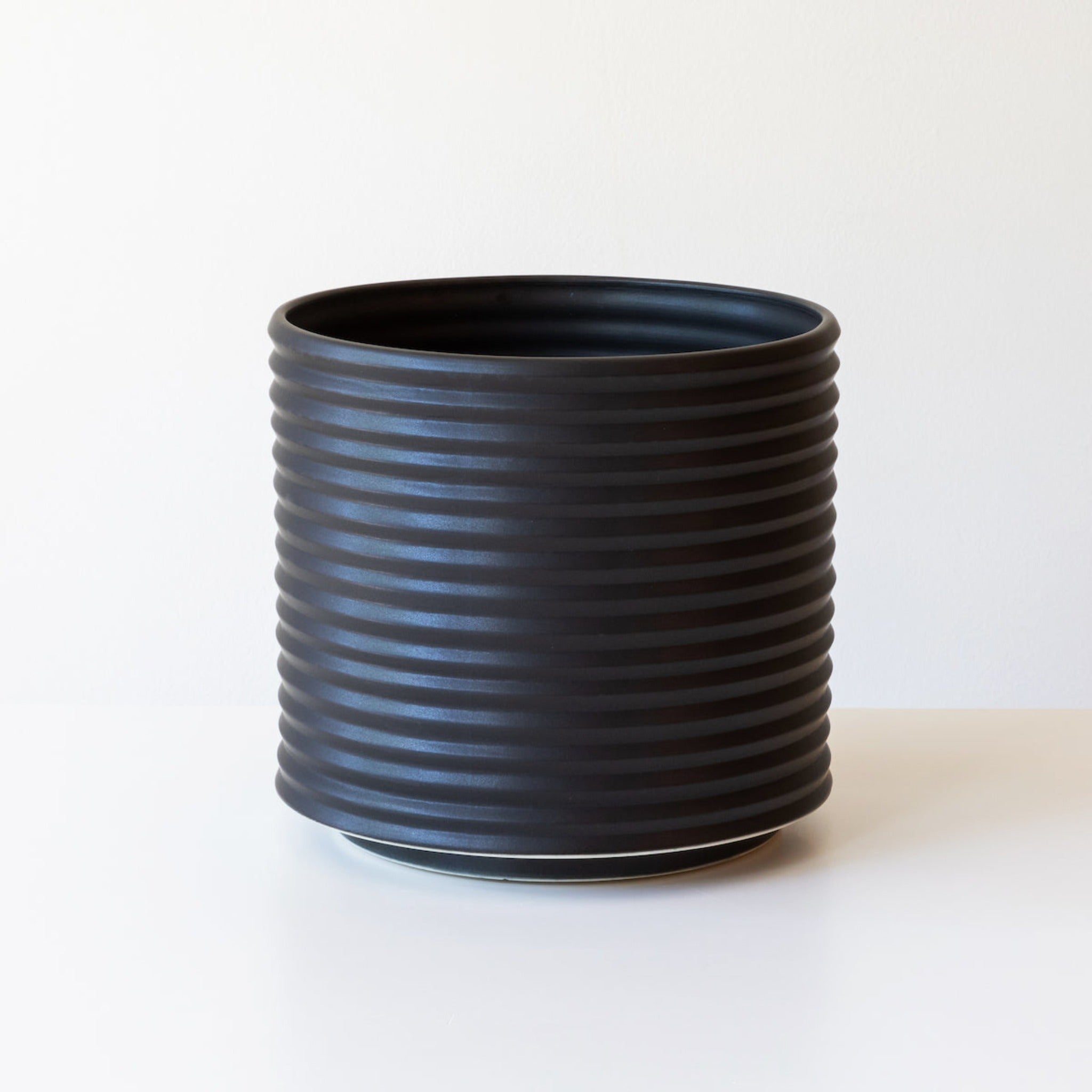 Porcelain Planters in Black