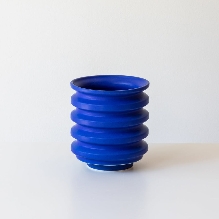 Porcelain Planters In Electric Blue