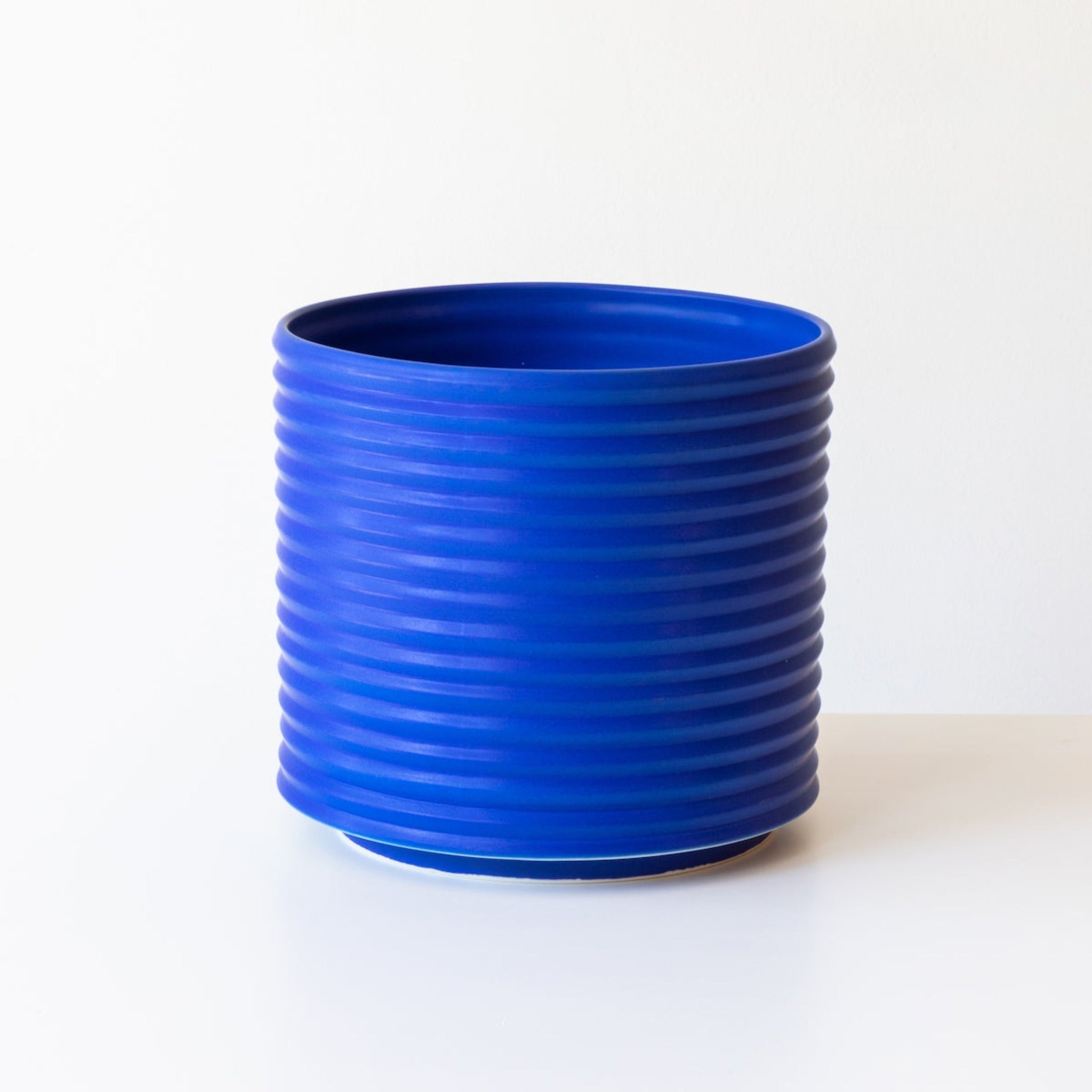 Porcelain Planters In Electric Blue