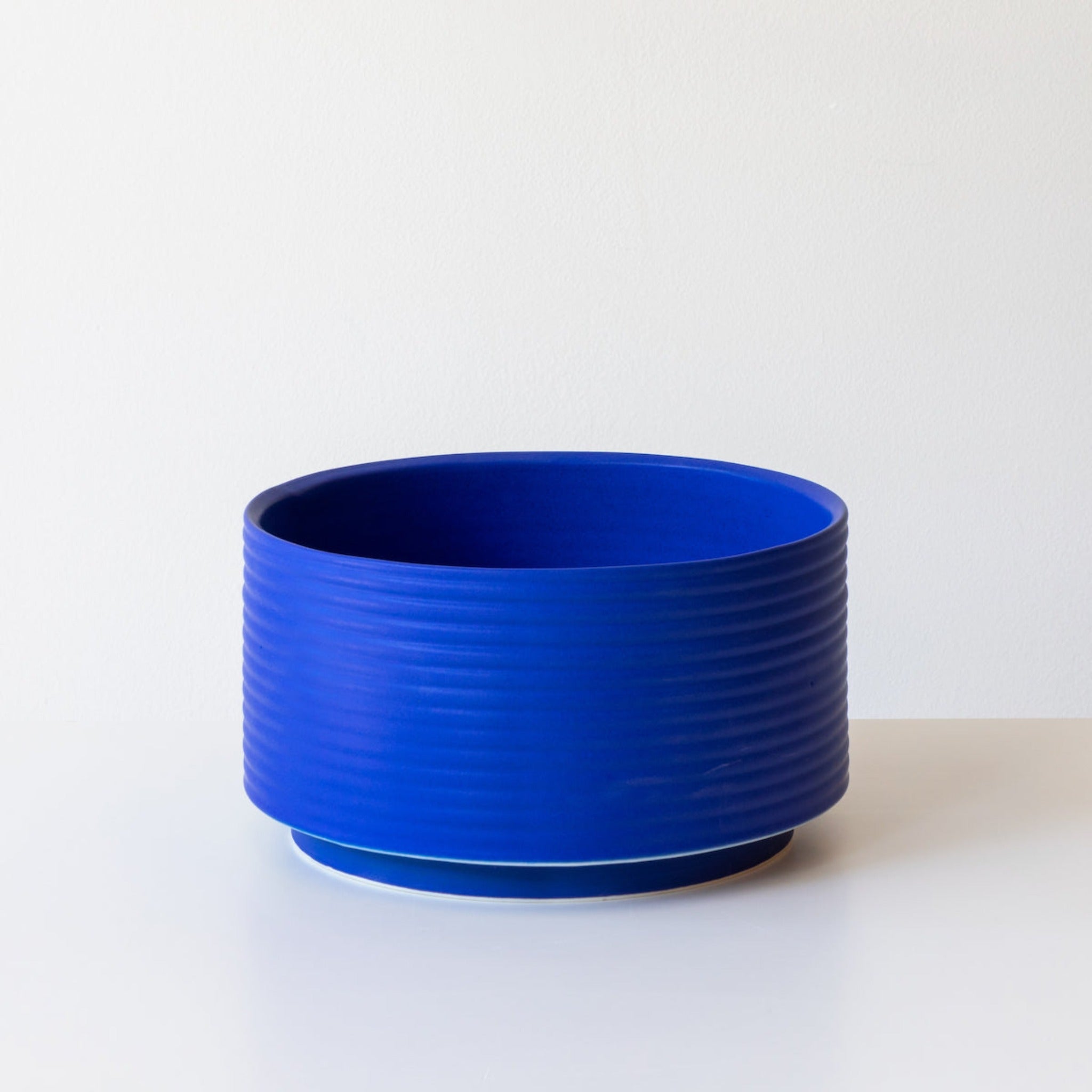 Porcelain Planters In Electric Blue