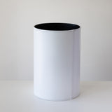 Round Leather Wastebaskets