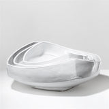 Square Nesting Bowls in White